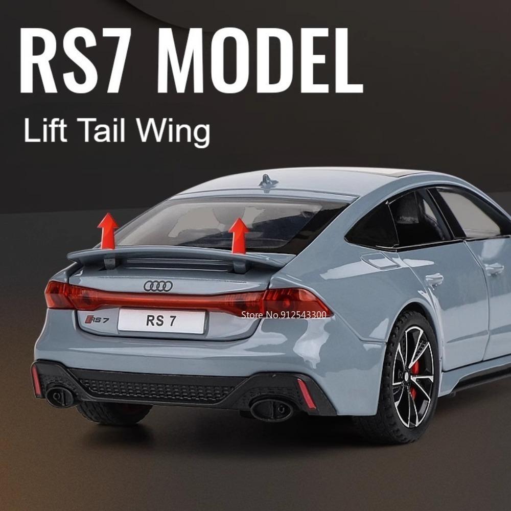 1:32 Scale RS7 RS6 Car Model Toy Alloy Diecast Sound Light Shock Absorption Diecast Metal Vehicle Models Collection Gift Boy