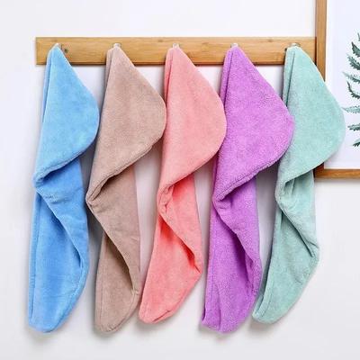 Haartrockenmütze für Damen, schnelltrocknende Mikrofaser-Haartuchmütze, Bademütze, solide Handtuchmütze, superabsorbierende Turban-Haartrockenmütze