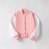 Girls' Casual College-style Knitted Pullover Baseball Jacket Spring-Autumn Children's Fashion Baseball Jacket