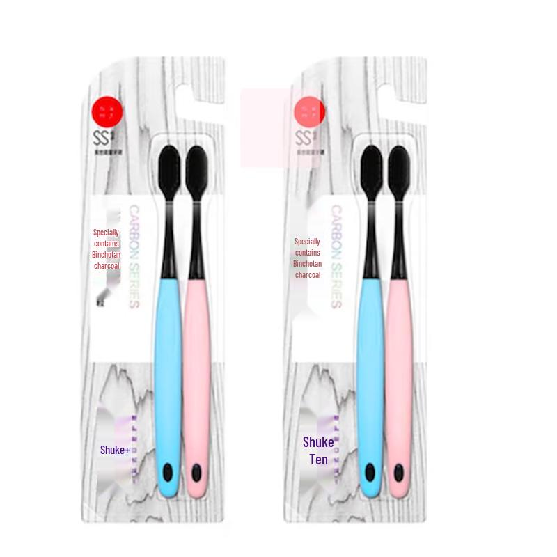 

Suky Wide Head Carbon Soft Bristle Toothbrush 4-Pack