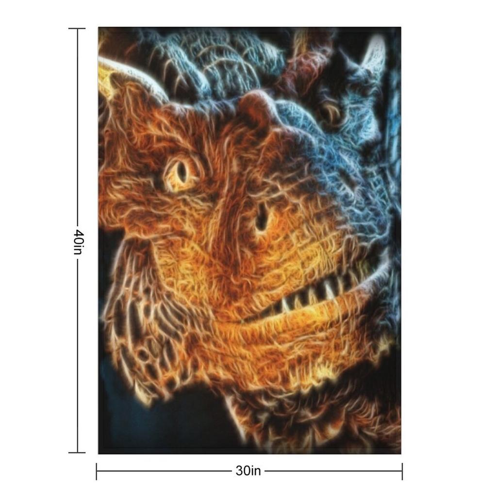 Draco The Dragon From The Hit Dragonheart Movie Throw Blanket Soft Big Camping bed plaid Loose Blankets