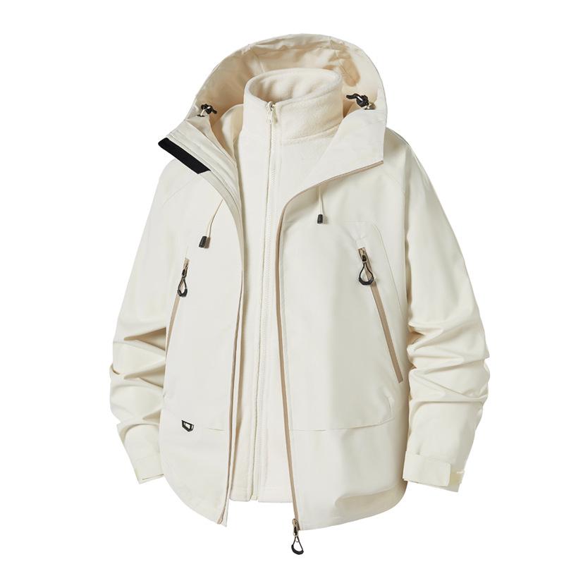 Unisex kurtka outdoorowa trzy w jednym: Wiatroodporny, Wodoodporny, Oddychający, Styl Górski Jesień/Zima