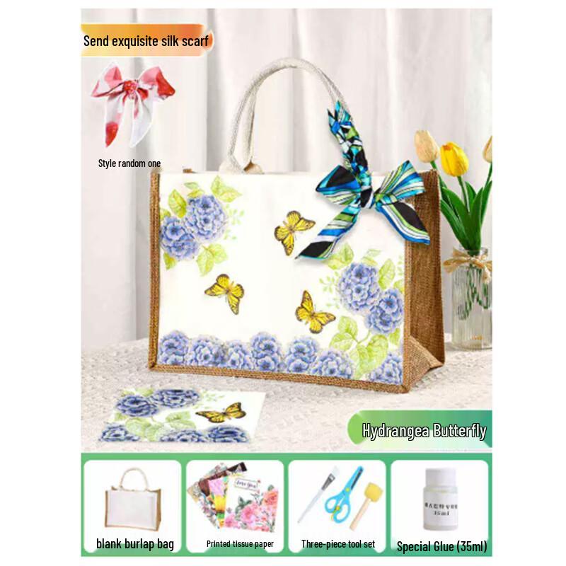 Decoupage DIY Canvas Bag Kit