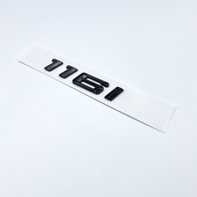 116i 118i 120i 125i 130i 135i Car Rear Boot Emblems Number Letter Badge for BMW 1 Series E81 E82 E87 E88 F20 F21 Glossy Black