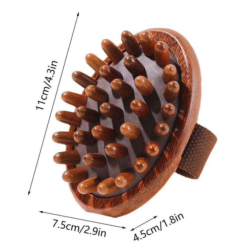 Massage Meridian Brush Stomach Wooden Airbag Scalp Brush Five Elements Body Unblocking Abdominal Massage Leg Massage Tool