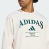 Adidas Letter Round Neck Long Sleeve Sweatshirt Men Sweatshirt Chalk-White KA0994