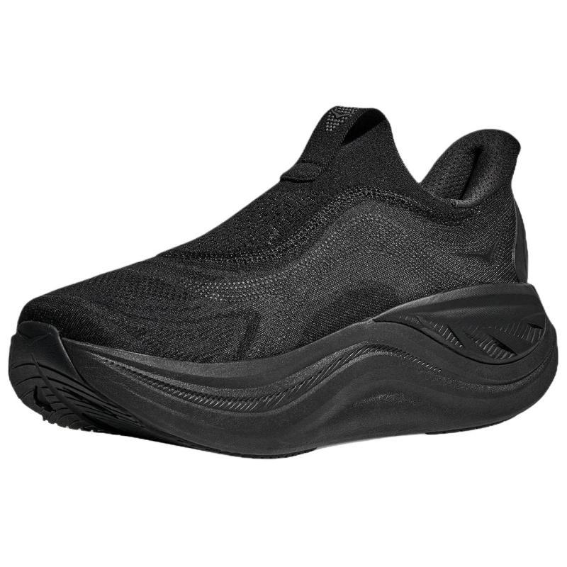 HOKA ONE ONE Skyward Slip Resistant Abrasion Resistant Low top Casual Shoes Men's Black Sneakers 1168876-BBLC