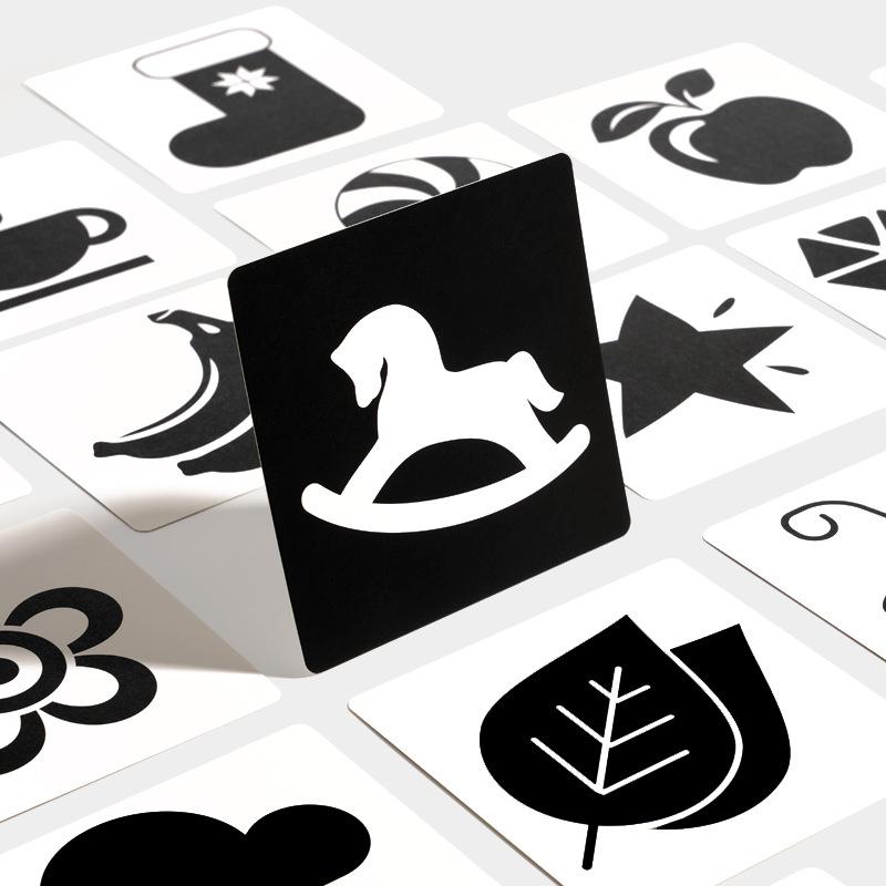 Black & White Baby Visual Cards for Early Development & Stimulation