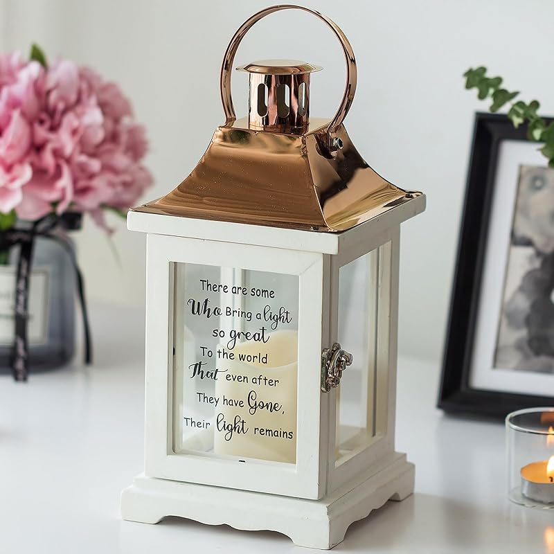 Sympathy Gift for Loss of Loved One: Memorial Lantern Condolence Gifts for Loss of Mother Father Husband Daughter Brother, Memorial Gifts Thoughtful love