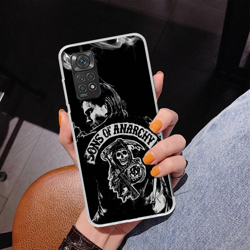 Sons Of Anarchy Black Phnoe Case for Phnoe Case for Xiaomi Redmi Note 15 14 14S 13 Pro Plus 12 12S 11S 11E 10S 10 11T 5G Unique