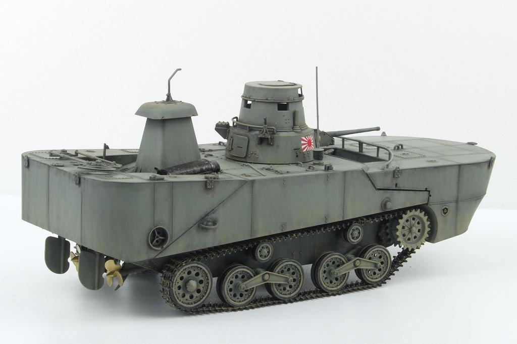 Platz/MONO Dragon 1/35 Tanks of the World 11 WW2 Imperial Japanese Navy Type 2 Special Landing Craft Ka-Mi Floating Form (Late Model Floats) Plastic M