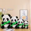 Cute Panda Plush Toy, Long Fur Soft Stuffed Animal, 30cm/55cm Height, Pp Cotton Filling