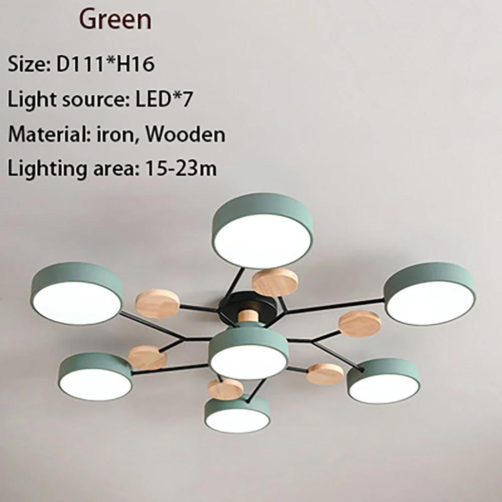 Modern LED Chandelier Macaron Ceiling Lamp For Bedroom Children's Room Living Dining Room Interior Decor Lighting Fixture Luster