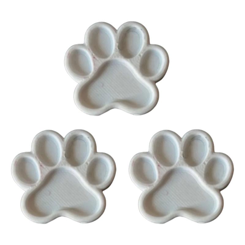 3Pcs Small Claw Shaped Finger Palette 5 Wells Paint Mixing Tray For Outdoor Sketching Oil Acrylic Watercolor Painting