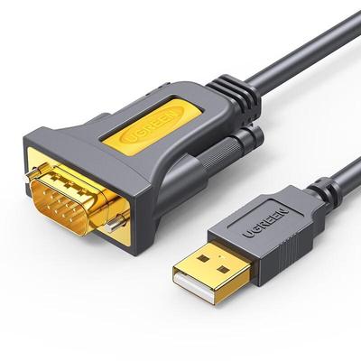 Ugreen CR104 USB na RS232 DB9 Samčí Sériový Kabel