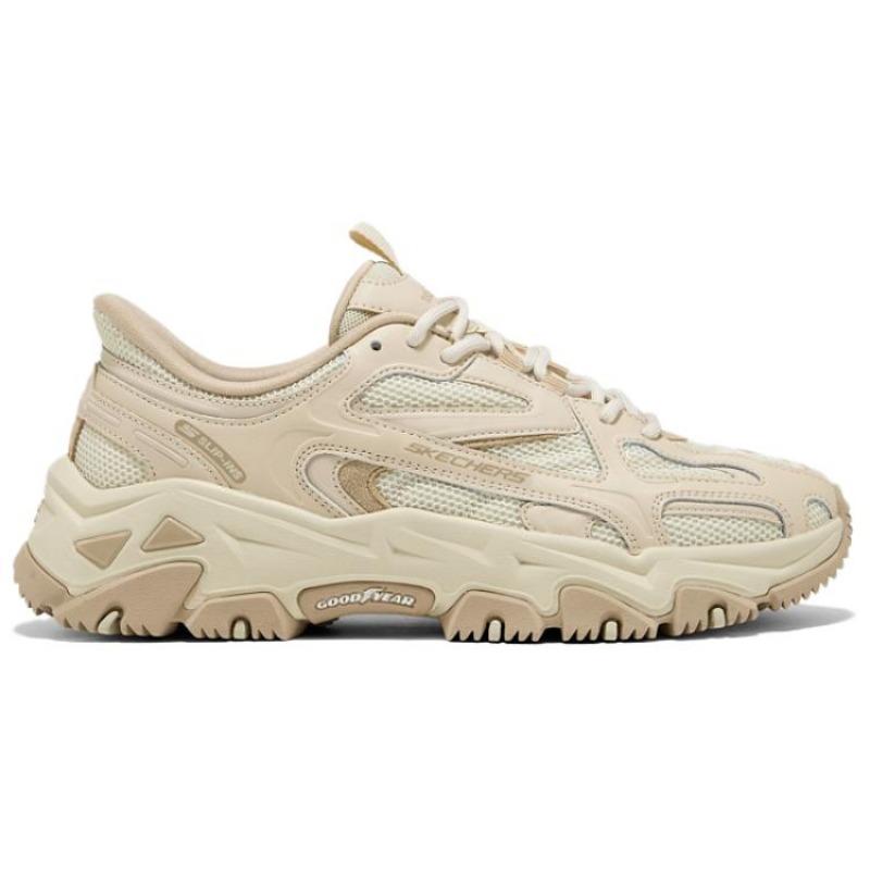 Skechers Outdoor Women Low Top Breathable Support Retro Chunky Sneakers Natural Tone 180327-NAT