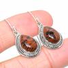 Natural Mahogany Obsidian Gemstone 925 Solid Sterling Silver Earring 1.25" R2L71