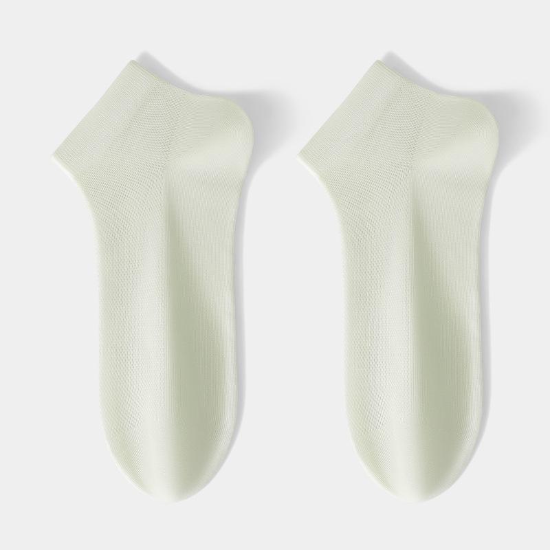 100% Cotton Women's Mesh Mid-Calf Socks - Antibacterial, Thin, Summer Style