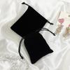 3pcs Black Velvet Jewelry Bags with Drawstring Gift Bag,Used for Displaying And Packaging,Storage Bag for Jewelry Making Supplie