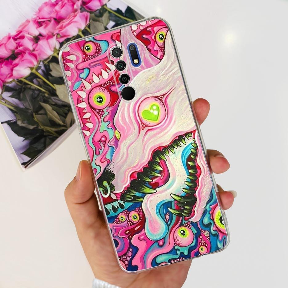 For Xiaomi Redmi 9 Case Stylish Painted Fundas 6.53'' Soft Silicone Phone Case For Xiaomi Redmi 9 Prime Redmi9 Back Cover Bumper
