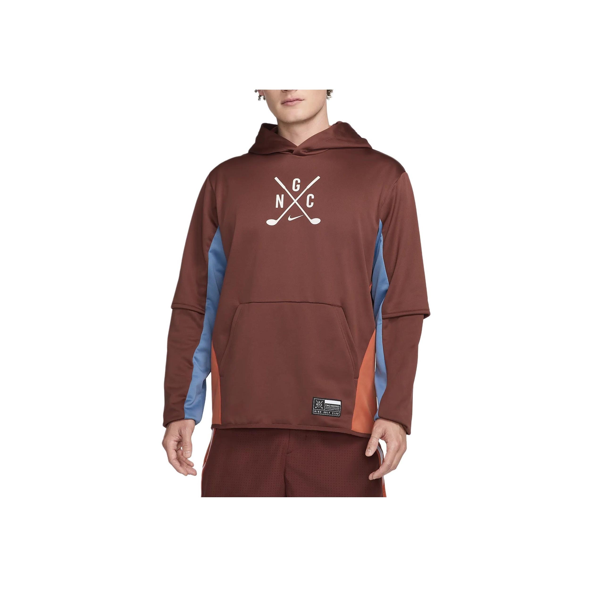 

Nike Golf Club Dri-Fit Soft Warm Loose Breathable Sweatshirt Men sweatshirt Dark-Small-Pony Aegean-Storm Vintage-Coral FQ1145-231 L