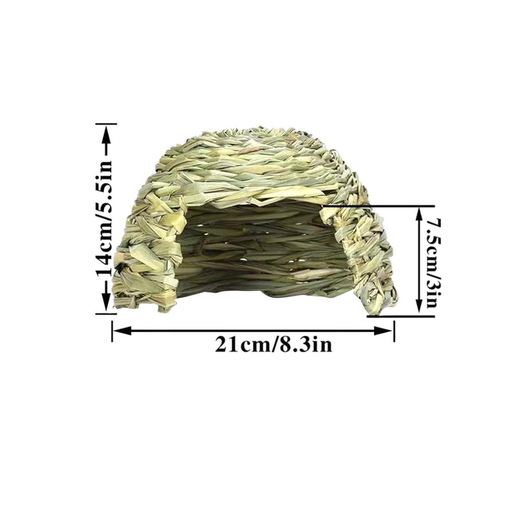 Grass House for Comfortable Playhouse Grass Bed Bunny Grass Tunnel