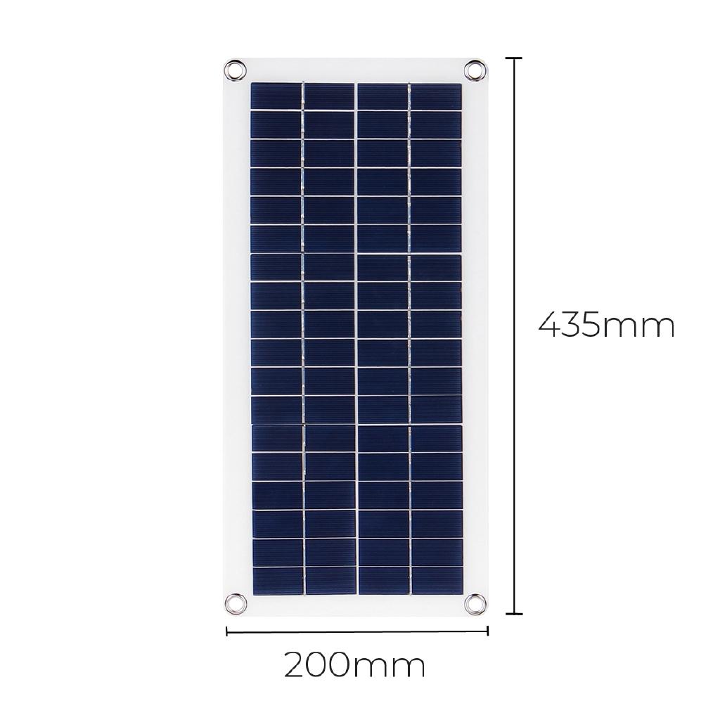 40W DC 18V Solar Panel Battery Charger Portable Flexible Solar Cell Board Crocodile Clips Car charger For Phone RV Car
