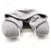 U-Shaped Hooded Neck Pillow with Hat, Cotton Micro-Particle Travel Pillow for Airplane or Nap