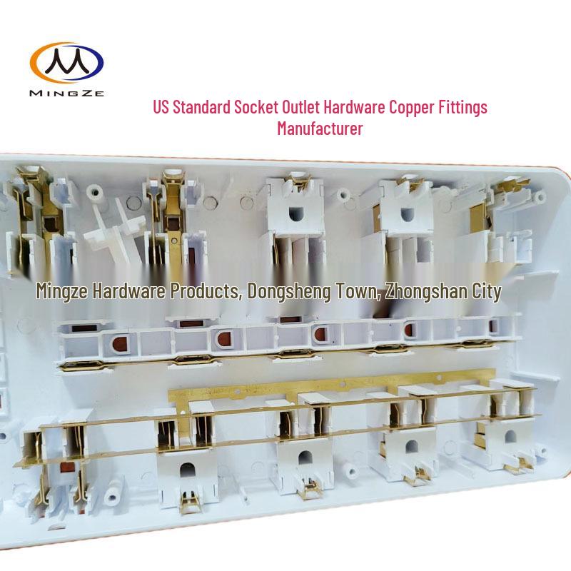 US Standard Power Strip Copper Contact Piece for Mixed Spacing Sockets