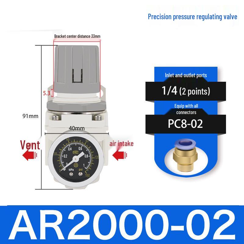 Hanhsi Hengye Air Compressor Pressure Regulator AR2000-02