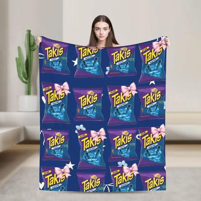 Takis Chili Chips Blanket Soft Warm Novelty Plush Throw Blanket For Home Decor Picnic Flannel Bedspread Bed Cover