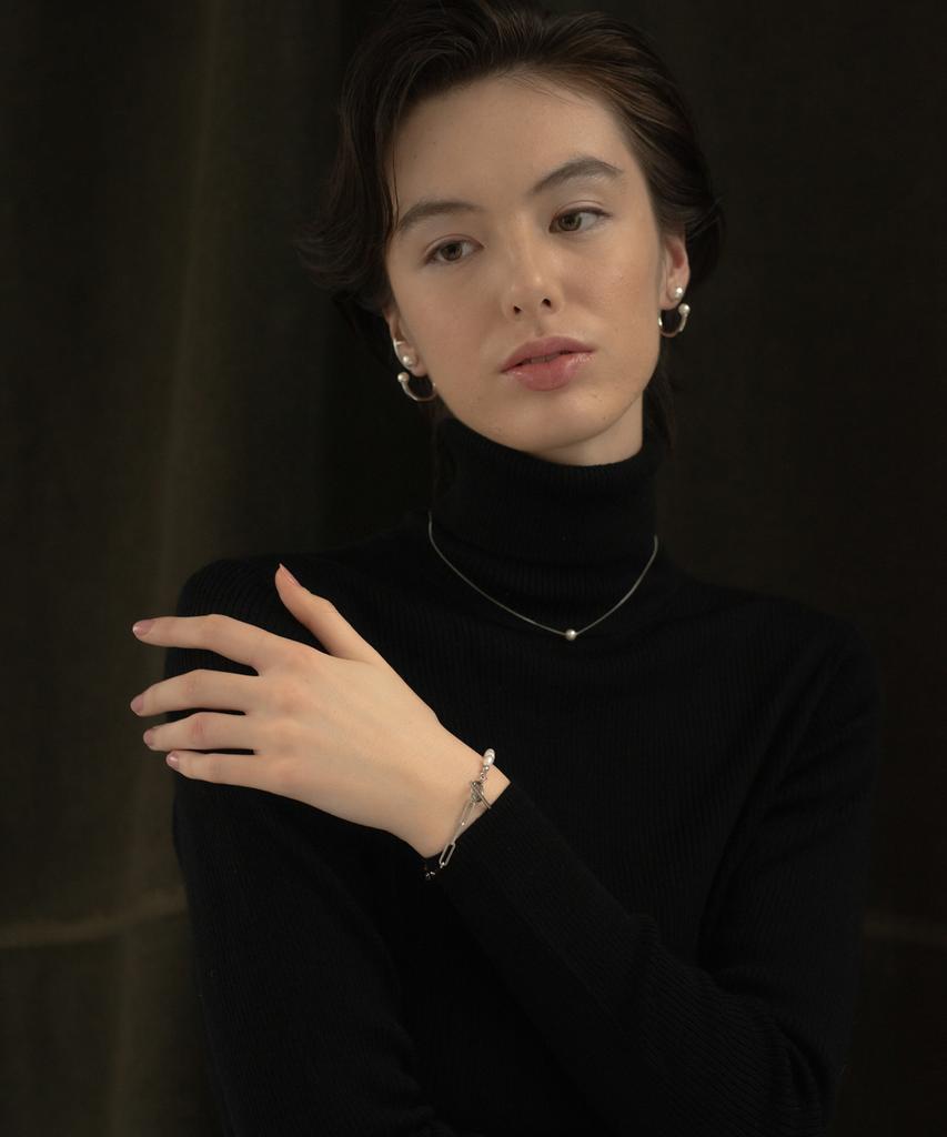 Novice Tokyo Single Pearl Necklace [Stainless] / Silver