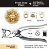 Labor-saving Eyelet Hole Punch Pliers Kit  for Bookbinding, Leather & Fabric