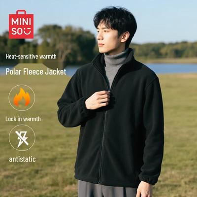 Miniso Tjock Fleecejacka för Herr