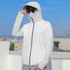 Herren Sommer Sonnenschutzmantel Mit Kapuze Dünn Atmungsaktiv Tasche UV-Schutz Einfarbig Langarm Sonnenschutzkleidung Radsportbekleidung