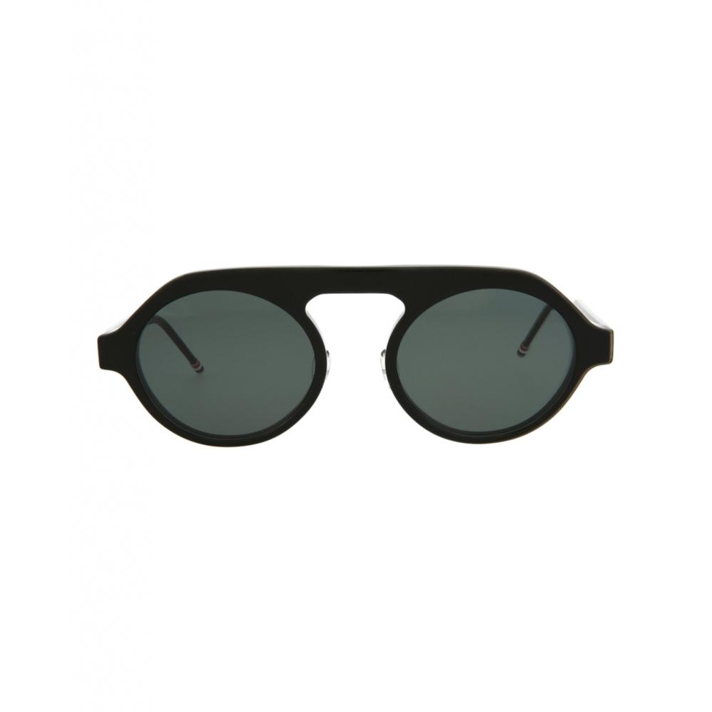 

Thom Browne Round Frame Acetate Sunglasses Black Grey One Size