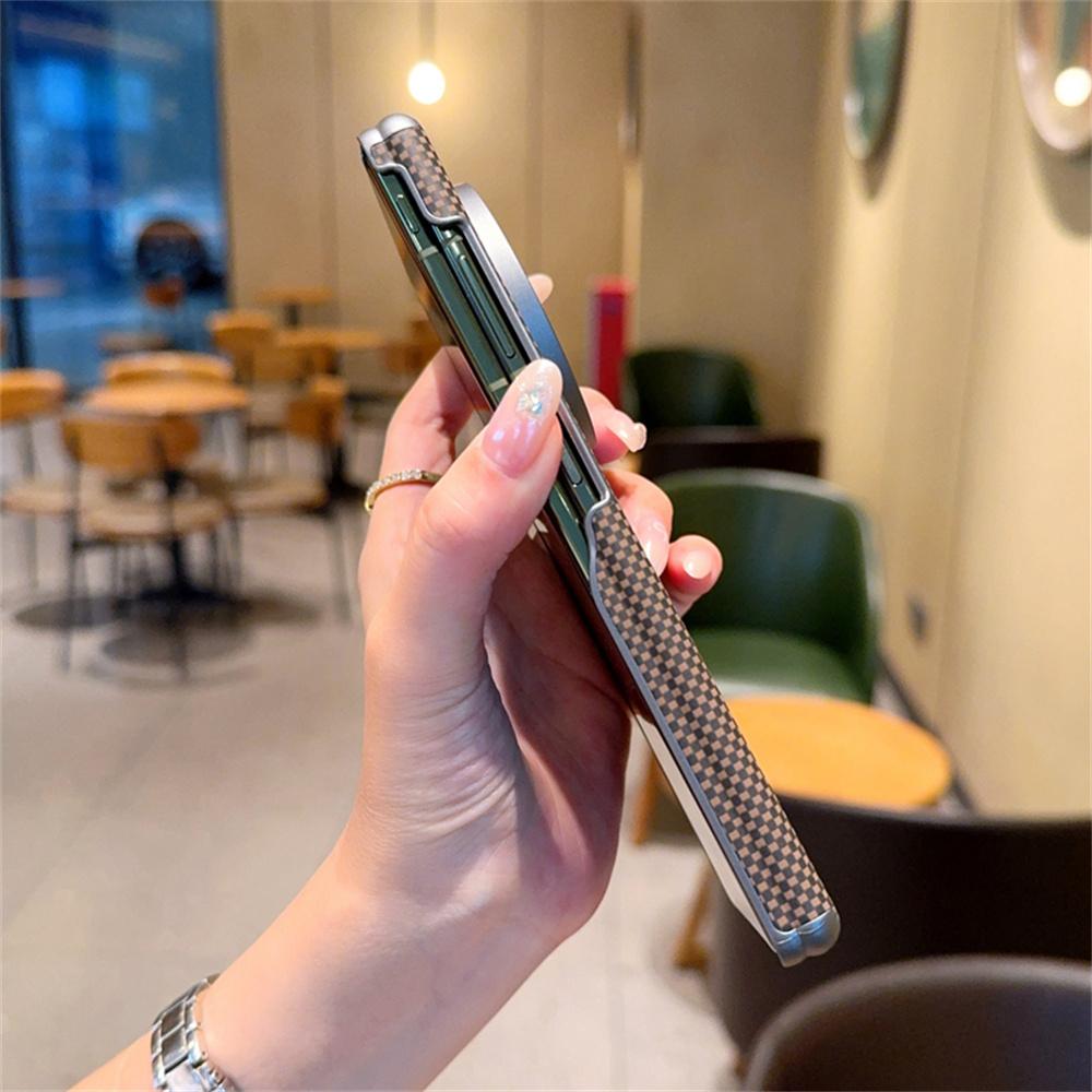 Fashion Solid Color Phone Case For VIVO X Fold 5 PC Hard Shell Double Axis Fold5 Protective (Only Back Cover)