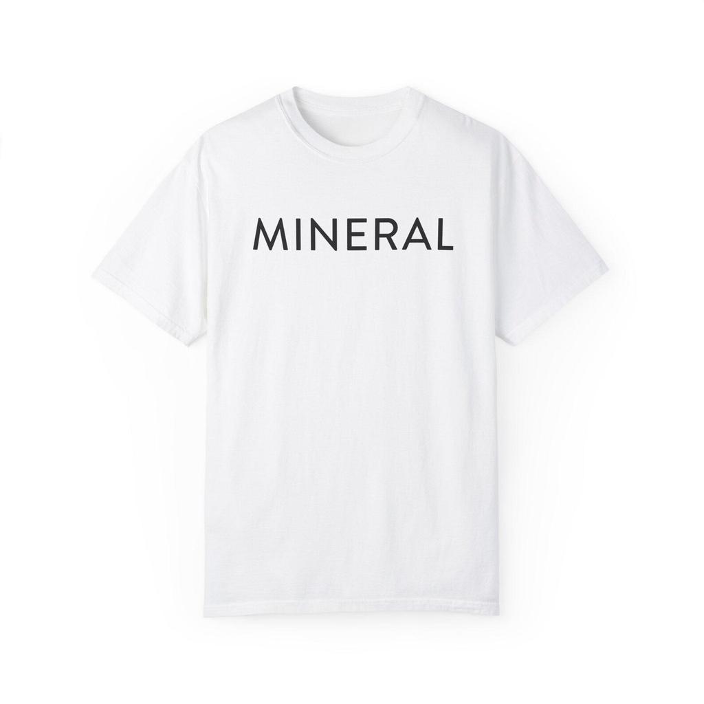 Mineral Emo Band Black Logo Unisex Garment-Dyed T-shirt, Midwest Emo Post Hardcore Slowcore Apparel, Alternative Music Tee, Band Merch Shirt