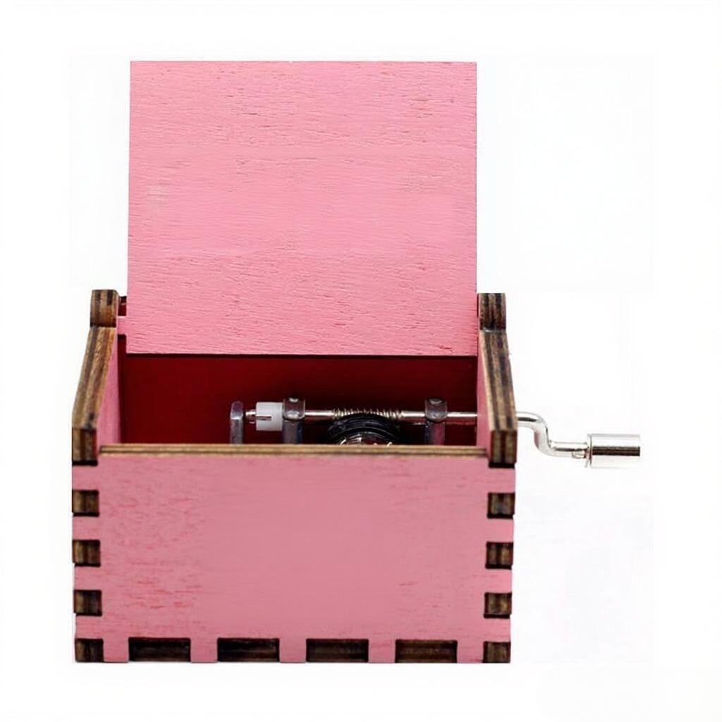 Wood Hand Crank Music Box for Mom Dad Daughter Son Unique Gifts for Birthday Christmas Thanksgiving Wedding Valentine Anniversary Sailor Moon