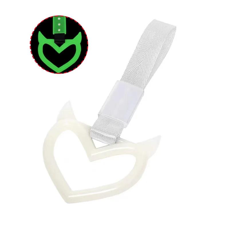 For Car Tow Decoration Belt Train Bus Handle Hand Strap Drift Charm Strap Drift Front Tow Hook Car Styli Tow Rope Heart Ring