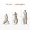 Human Body Styling Art Vase  Silent Wind Ceramic Vase  Sculpture White Primitive Embryo Floral Organ Ins Hotels Home Decorate