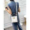100% Genuine Leather Women's Bucket Bag New Fashion Large Capacity Commuter Handbag Shoulder Crossbody Bag for Women