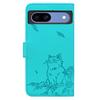 For Google Pixel 8a Case Wallet Cat Pattern Imprinted Leather Phone Cover