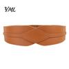 Stylish Waist Corset for Date Parties Women's Faux Leather Belt, Wide Elastic Waistband with Metal Trendy Accessory Dresses Buckle, No-Hole