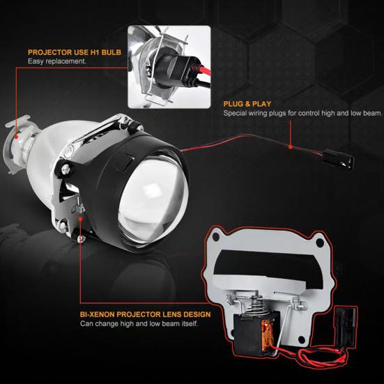LED Car Light Super Bright High Lumens High-Temperature Resistant Universal Fit Simple Installation Car