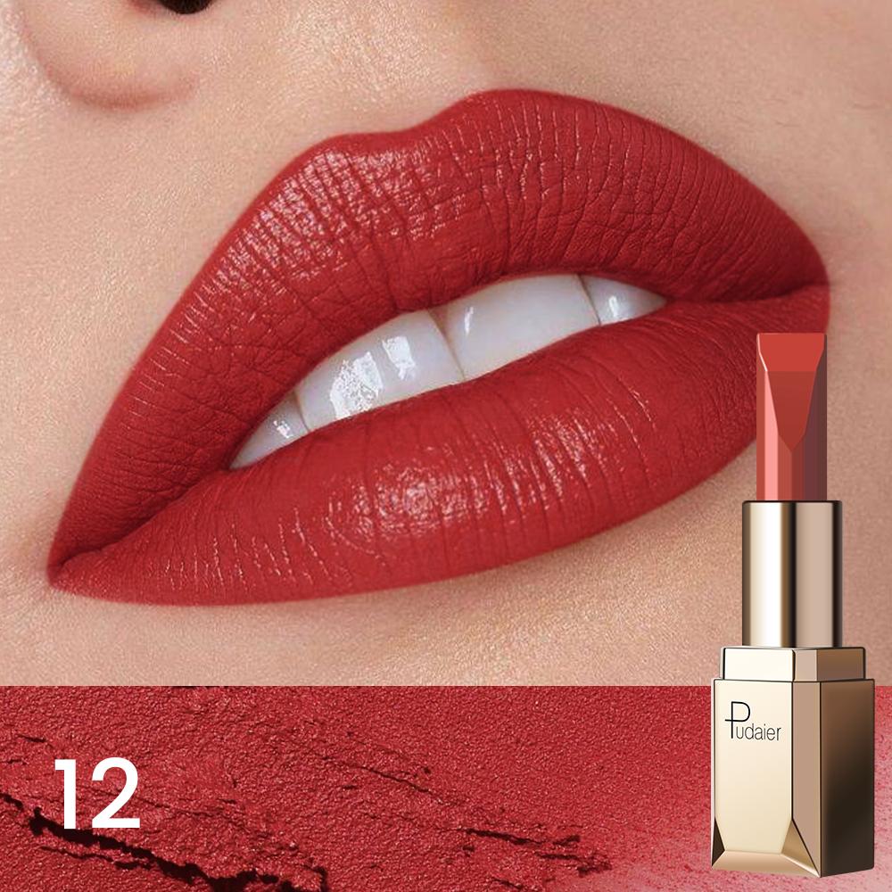 Matte Lippenstift - Langhoudend Pigment, Niet Plakkerig & Geen Transfer, Ideaal Cadeau voor Vrouwen, Must-Have voor Feestelijke Make-up