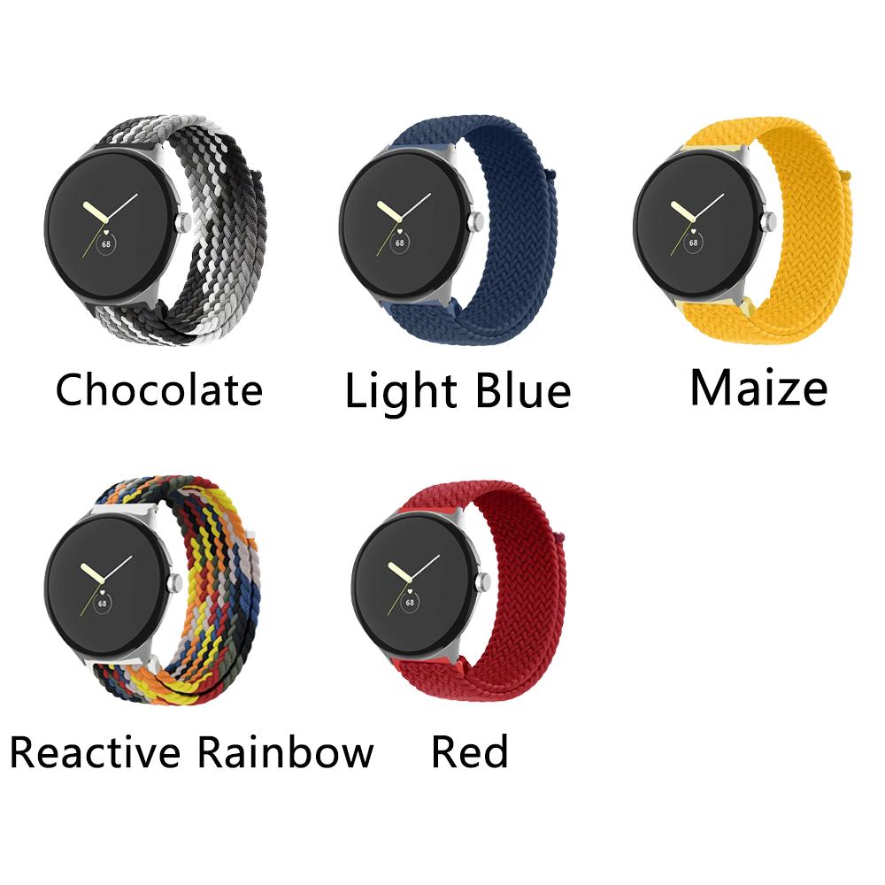 Nylon Strap for Google Pixel Watch/Pixel Watch 2 Elastic Adjustable Band Wrist Bracelet Wristband Replacement Accessories for Pixel Watch
