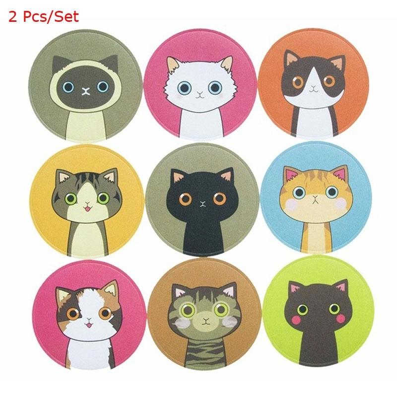 

Kawaii милый забавный кот DIY декоративные наклейки дневник телефон бутылка скрапбукинг декор 2 шт/набор 2 pcs/set