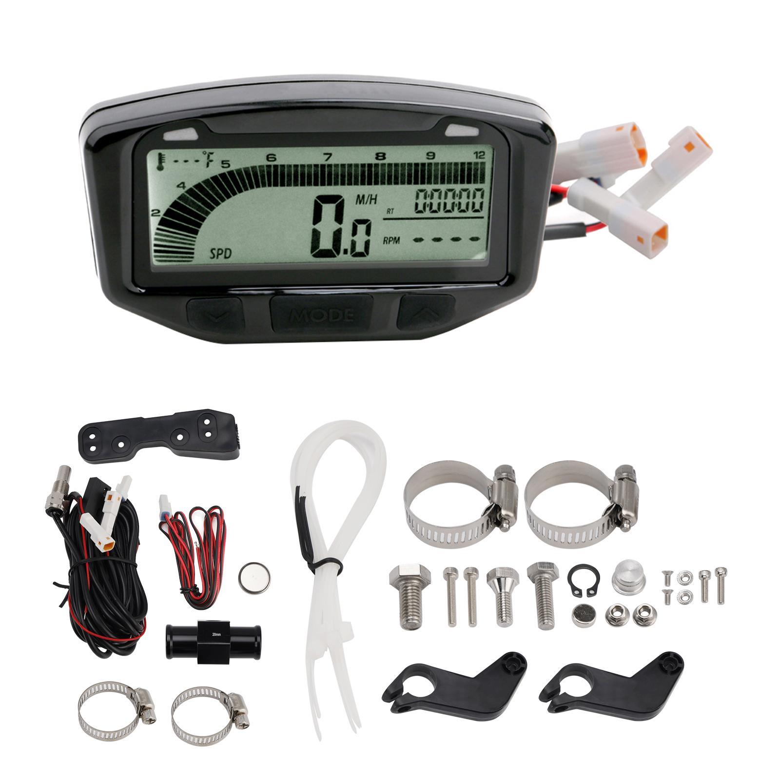 Digital Speedometer Gauge Tachometer Odometer Fits For Honda Cg150 2010-2012 11