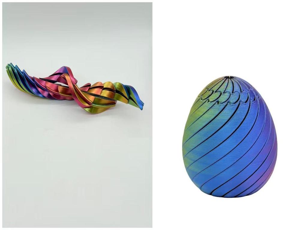 3D Printed Easter Twist Fidget Egg Toy